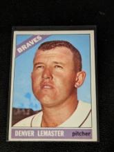1966 Topps 252 Denver Lemaster Atlanta Braves Vintage Baseball Card