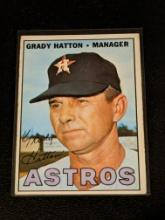 1967 Topps Grady Hatton #347 - Houston Astros - Vintage