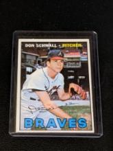 1967 Topps #267 Don Schwall Atlanta Braves Vintage Baseball Card