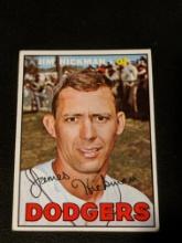 Jim Hickman 1967 Topps Baseball Card #346 Los Angeles Dodgers Vintage