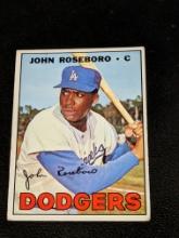 1967 TOPPS JOHN ROSEBORO 365 BASEBALL LOS ANGELES DODGERS Vintage