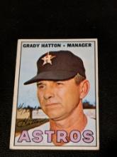 1967 Topps Baseball Card #347 Grady Hatton