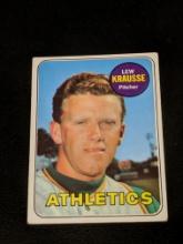 1969 Topps #23 Lew Krausse Vintage Oakland Athletics Baseball Card
