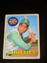 1969 Topps #618 Ramon Webster Vintage Oakland Athletics Baseball Card