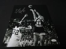 BOB HUGGINS SIGNED WVU 11X14 PHOTO JSA COA