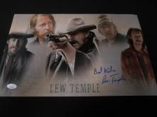 LEW TEMPLE SIGNED 11X17 PHOTO JSA COA