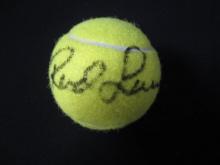 ROD LAVER SIGNED AUTOGRAPHED TENNIS BALL WITH COA