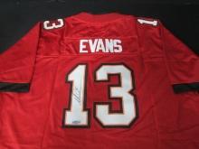 MIKE EVANS SIGNED JERSEY WITH COA TAMPA BAY
