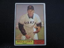 1961 TOPPS #237 BILLY LOES GIANTS VINTAGE