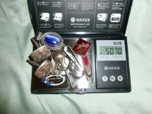 Assortment of Sterling Silver items. 50.70 Grams.