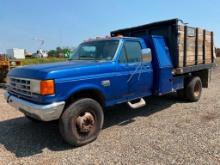 1991 Ford F Superduty Stakebody Dump Truck
