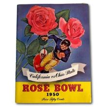 1950 Rose Bowl California Vs. Ohio State Program