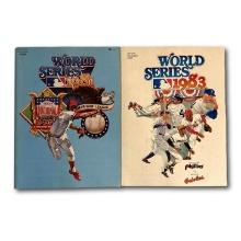 1981 and 1983 World Series Official Programs - Unscored