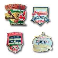 Collection of Vintage Cleveland Indians Baseball Pins
