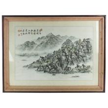 Antique Chinese Ink and Watercolor Scroll Painting