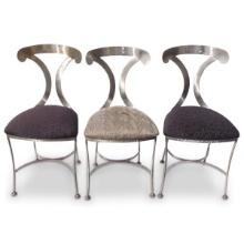 Shaver - Howard Inc. Brushed Steel Side Chairs