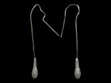 Sterling Silver 925 Pendant Drop Earrings