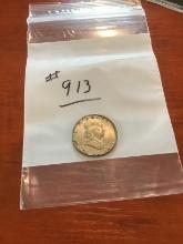 1948 Ben Franklin Half Dollar, 90% Silver