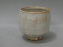 Warren MacKenzie Art Pottery Matcha  ChawanTea Bowl w/ White & Red Glaze