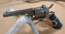 Antique Octagon Barrel Pin Fire Folding Trigger Revolver