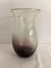 Amethyst Gradient Colored Art Glass Vase
