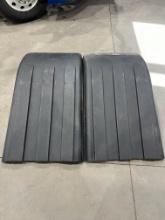 Semi Truck Poly Fenders Black-pair