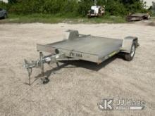 (Des Moines, IA) 2020 Aluma Cracked Frame Trailer: 14ft 10in x 7ft 9in Deck: 10ft x 5ft 8in Overdeck