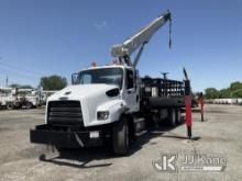National 600H, Hydraulic Crane mounted behind cab on 2015 Freightliner 114SD 6x4 Stake Truck Danella