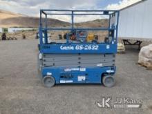 (McCarran, NV) 2018 Genie GS-2632 Self-Propelled Scissor Lift, Jack Hammers Pictured NOT Included Ru