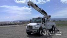 (Casper, WY) Altec DC47-TR, Digger Derrick rear mounted on 2016 Freightliner M2 106 4x4 Utility Truc