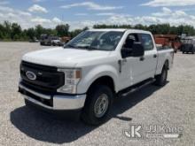 2021 Ford F250 4x4 Crew-Cab Pickup Truck Runs & Moves) (Body Damage, Runs Rough, Seller Note: Transm