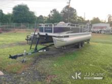 (Albany, GA) Godfrey Sweetwater Pontoon Boat, (GA Power Unit) Runs) (No Title