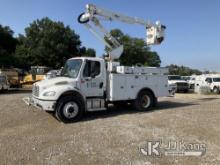 Altec AT37G, Articulating & Telescopic Bucket Truck mounted behind cab on 2012 Freightliner M2 106 U