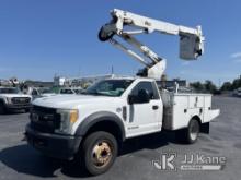 (Tampa, FL) Altec AT37G, Articulating & Telescopic Bucket mounted behind cab on 2017 Ford F-550 Serv