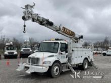 (Verona, KY) Altec DM47TR, Digger Derrick rear mounted on 2010 Freightliner M2 106 Utility Truck Run