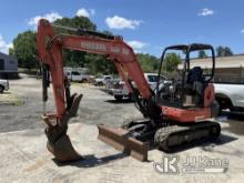 2016 Kubota KX040-4 Mini Hydraulic Excavator Runs, Moves & Operates