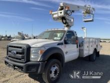 (Dixon, CA) Altec AT235P, Bucket Truck mounted behind cab on 2016 Ford F550 Service Truck Runs, Move