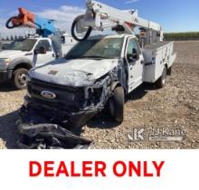 (Dixon, CA) Altec AT40G, Articulating & Telescopic Bucket mounted behind cab on 2022 Ford F550 4x4 S