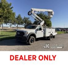 (Dixon, CA) Altec AT40G, Articulating & Telescopic Bucket Truck mounted behind cab on 2018 Ford F550