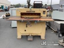 1 Challenge Champion Paper Cutter (Used ) NOTE: This unit is being sold AS IS/WHERE IS via Timed Auc