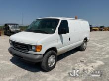 2007 Ford E350 Cargo Van Runs, moves, operates.  (Minor nick in windshield.  Some rust and minor bod