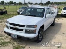 (Houston, TX) 2012 Chevrolet Colorado Extended-Cab Pickup Truck Runs & Moves) (Idles Rough, Flat Tir