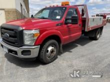 2015 Ford F350 Flatbed/Service Truck Runs and Moves