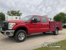 2011 Ford F250 4x4 Crew-Cab Service Truck Runs, Moves, Airbag Light On