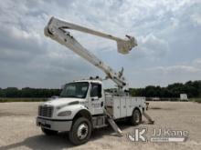 (Austin, TX) Altec AA55-MH, Material Handling Bucket Truck rear mounted on 2015 Freightliner M2 106