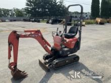 (South Beloit, IL) 2014 Kubota K008-3 Mini Hydraulic Excavator Runs, Moves, Operates