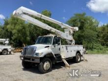 Altec AA755-MH, Material Handling Bucket Truck rear mounted on 2007 International 7300 4x4 Utility T