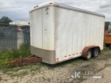 2011 Atlas Specialty Trailers AU716TA2 Trailer Red-Tagged-Seller States-Frame and rear door are rust