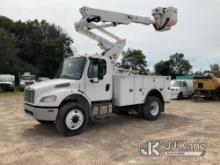 (Shakopee, MN) Altec TA40, Articulating & Telescopic Bucket Truck mounted behind cab on 2018 Freight