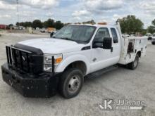 2014 Ford F350 4x4 Extended-Cab Service Truck Runs & Moves) (Jump to Start